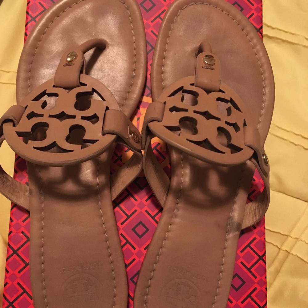 Tory Burch Authentic leather Miller sandal